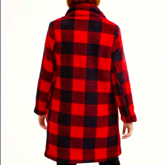 Steve Madden Plaid Sherpa Coat! Size XL! NWT! - Picture 6 of 10